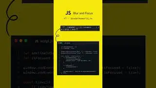 An use case of Blur and Focus event 