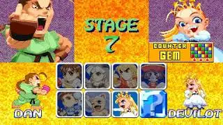 Super Puzzle Fighter 2 Turbo (Arcade) - Complete Playthrough (Dan Hibiki)