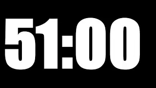 51 MINUTE TIMER | LOUD ALARM  ⏰