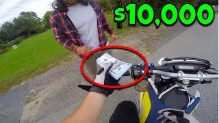 Giving Homeless Man $10,000