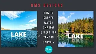 How to create water shadow effect for text in Canva ?