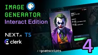 🔴 Let's build Image Generator Interact Edition | [#4] | NEXT 14, Stable Diffusion, Clerk, TypeScript