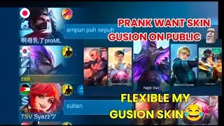 GUSION PRANK ON PUBLIC NO SKIN 😂 | BEST PRANK EVER ~ MLBB #mobilelegends #prank
