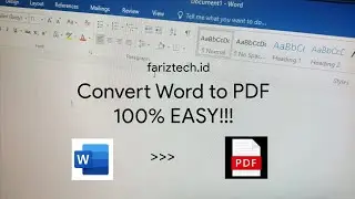 How to Convert Word to PDF 100% EASY!!!