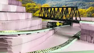 Here’s all the trains going around the new layout!