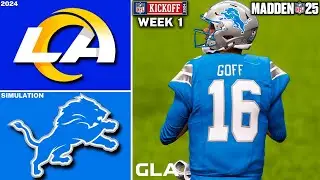 Lions vs. Rams | Week 1 Simulation | Madden 25 Gameplay