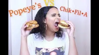 Popeyes vs Chick-Fil-A Chicken Sandwich | Mukbang