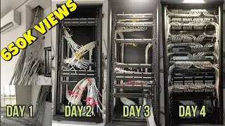 Installation Network data Server Rack And cable management 27U cabinet Best Setup For Office or home