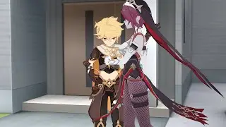 Aether SLAPS Rosaria's Butt | Genshin Impact