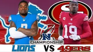 LIVE: Detroit Lions vs San Francisco 49ers: NFC Championship Game