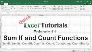 Tagalog QET's - Episode 11 - Sum IF and Count Functions