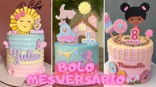 Bolo MESVERSÁRIO para MENINAS
