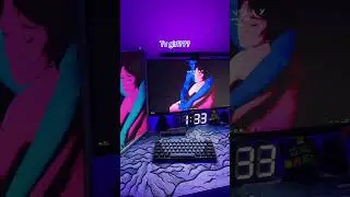TV girl setup?????😍 #gamingsetup #gamingpc #pcsetup #aesthetic #gamingpc #gaming #tvgirl #rgb