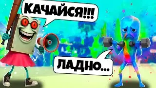 Стала Тренером в Эволюция Брейнрот мема и прокачала Нуба до Про в Brainrot Evolution Роблокс !