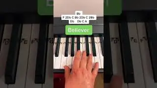 Believer Dragon Song Piano Tutorial 😏🐲🐉 