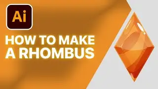 How to make a rhombus from a square in Adobe Illustrator