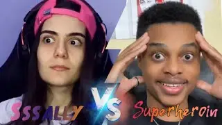 Sssally and Superherointraining Fun and surprising reactions #tiktok #funny #memes
