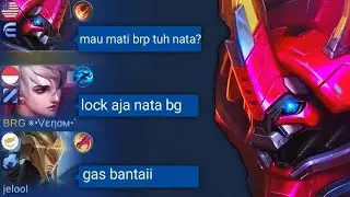 KETIKA TOP GLOBAL GROCK SOMBONG VS NATALIA DI EXP LANE! TERLALU PEDE BUAT LAWAN GW - MOBILE LEGENDS