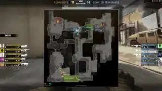 2017-02-14 CS:GO Dust2 Demonstration on defending B - ACE