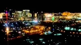 Ghost Bar Las Vegas - June 2014 - Night Time View of the City and the Palms Casino