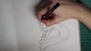 Princess Garnet (Daga) from Final Fantasy IX Sketching Process
