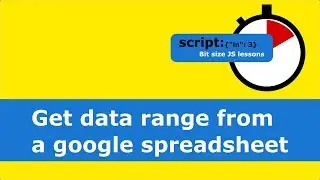Get data range from a google spreadsheet