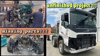 Rebuilding a Wrecked £250K 2022  8X2 VOLVO FM13 .  part 3 . Unfinished project !!!