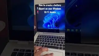 How to create a battery report on your #windows10 or #windows11 device | #shorts #trending #windows