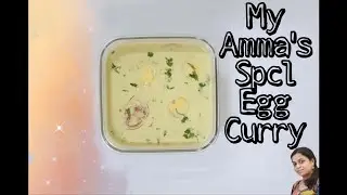 My Amma's Spcl Egg Curry|Simple Egg Molly Recipe|Perfect Egg Curry For Breakfast|Rinju's Food Circle