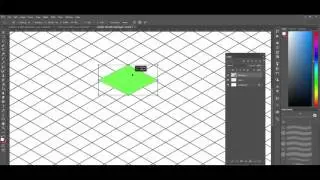 How to draw a vector shape isometric grid on Photoshop