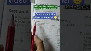 current Electricity class 12th physics NEET 2023 PYQ 👍🏻✅ || #shorts #neetmcq #physics #neet2025