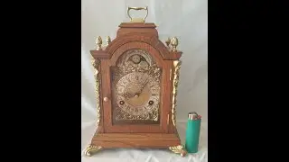 Large Warmink Dutch Mantel Clock 8 Day With Pendulum