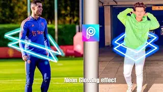 Neon glowing photo editing _ PicsArt ✅ | Glow effect PicsArt | PicsArt editing tips.