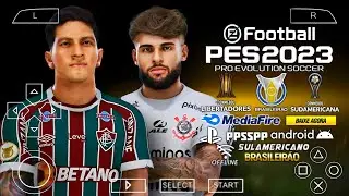 PES 2023 PPSSPP Sul-Americano Libertadores - Novas Transferências atualizadas Kits 2023