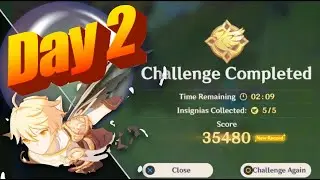 Genshin Impact Gliding Challenge Event (Day 2)