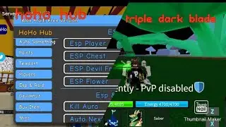 roblox arceus x blox fruit hoho hub script Triple Dark Blade