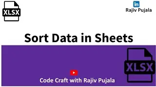 27. How to Sort Data in Excel Sheets Using Macros VBA
