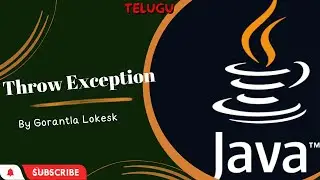 Part 39: Throw Exception in Java | Telugu