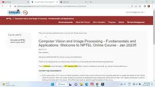 Swayam - NPTEL course enrollment procedure