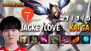 TES JackeyLove KAI'SA vs JINX ADC - Patch 14.10 KR Ranked MASTER | lolrec