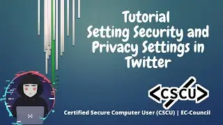 Tutorial Setting Security and Privacy Settings in Twitter
