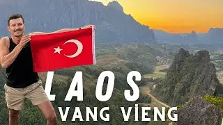 🇱🇦 LAOS RİSKLİ ZİRVE TIRMANISI VE BLUE LAGOON KEŞFİ | NAM XAY VIEWPOINT   #vangvieng  Bölüm 2
