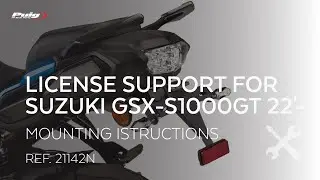 REF. 21142N - LICENSE SUPPORT FOR SUZUKI GSX-S1000GT 22'-