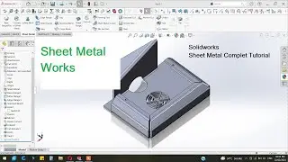 Solidworks tutorial | How to use sheet metal commands in Solidworks
