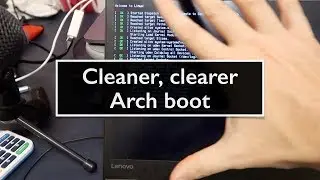 Cleaner and clearer Archlinux boot with systemd-vconsole