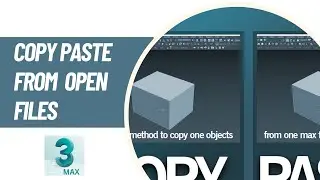 Copy and Paste Objects in 3ds max by using script- Download from discription