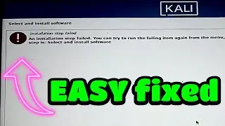 Kali Linux Troubleshooting: Fixing the ‘Installation Step Failed’ Error