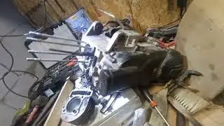 Снял и разобрал двигатель gy6 157QMJ на квадроцикле irbis 150. ЦПГ под замену. Треснул поршень🤦‍♂️