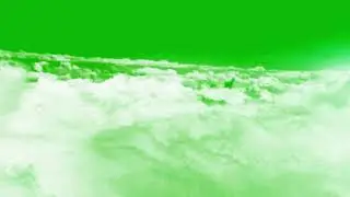 Cloud Flying In Sky On Green Screen | Fly Cloud | Chroma Key Footage