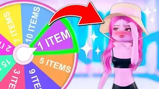 Wheel DECIDES How MANY ITEMS I Can WEAR !! | Dress To Impress